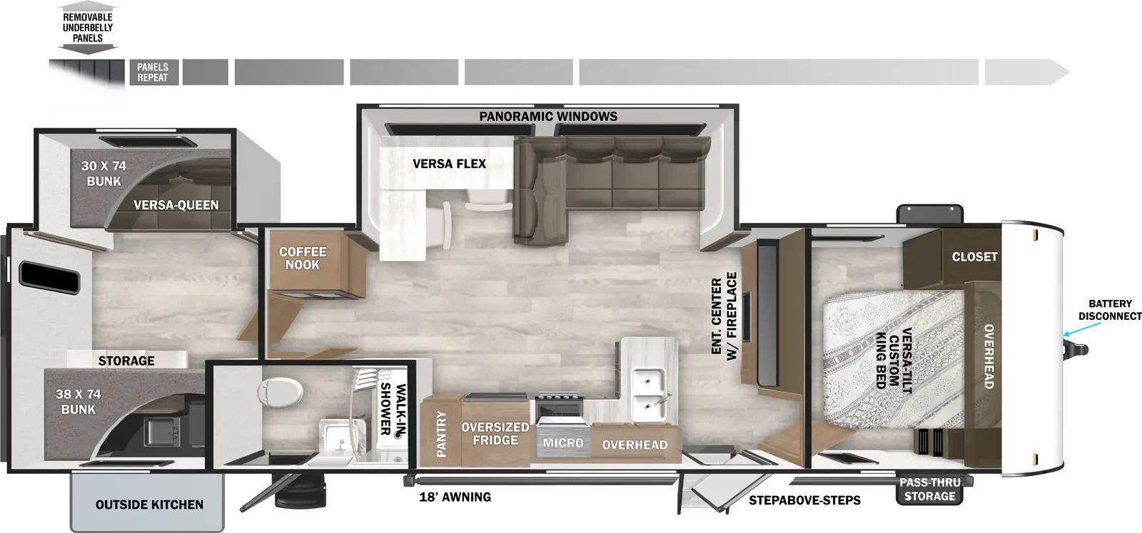 Wildwood 32BHDS Floorplan